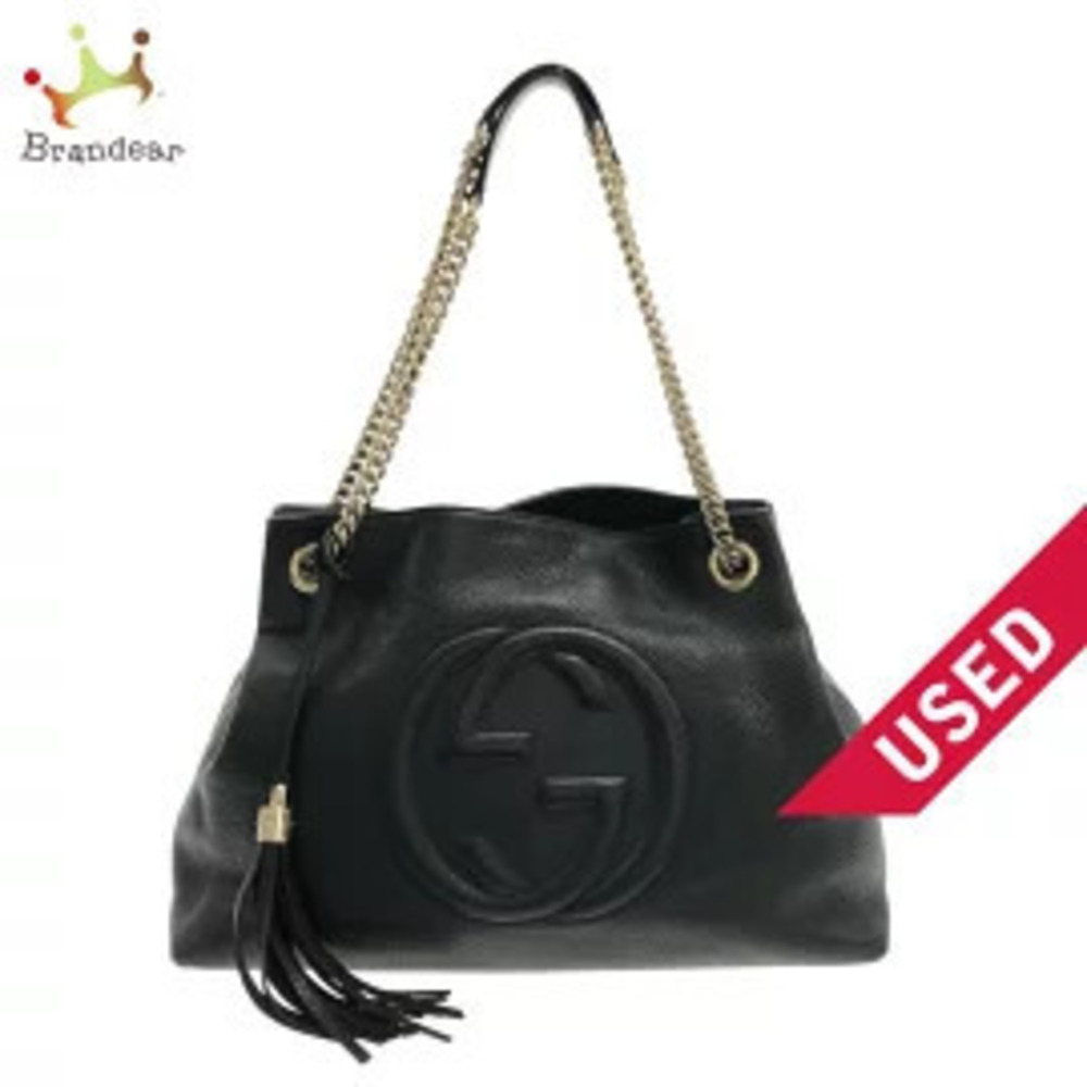 Gucci Soho Shoulder Bag Black Leather